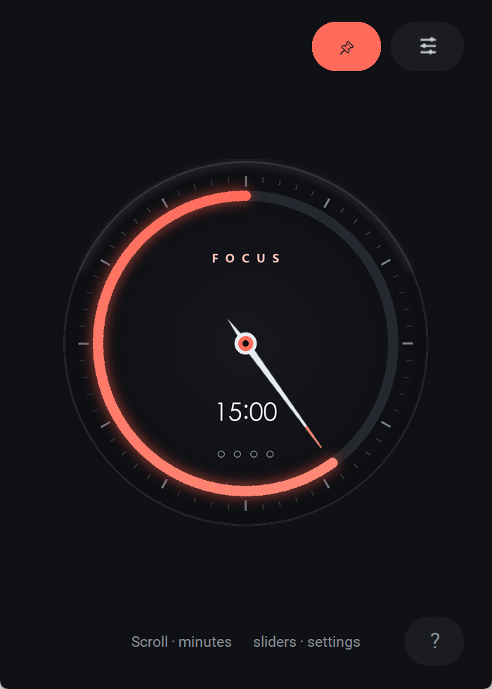 Tomatick for Windows — the glowing coral dial